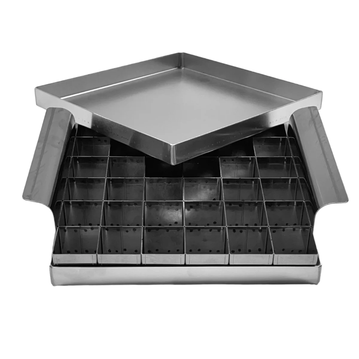 RO-cortador-3X3-brownie-com-36-cavidades-inox-forma-2-assadeira-quadrada-2cm-aluminio