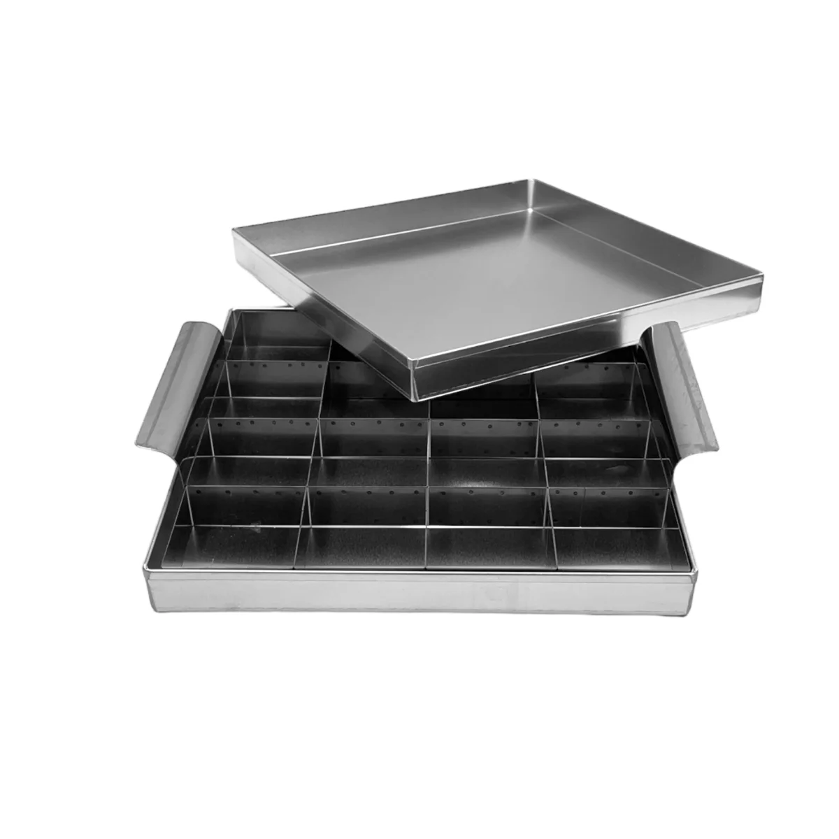 cortador-7x7-brownie-com-16-pedaços-inox-e-forma-quadrada-alumínio