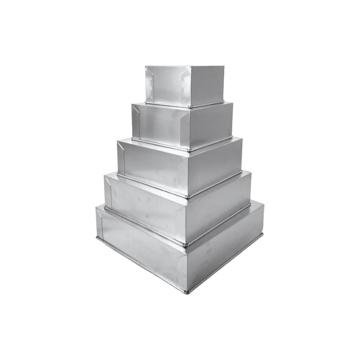 kit formas quadradas para bolo aluminio