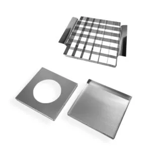 kit-2-cortador-3x3-brownie-inox-quadrado-forma-assadeira-aluminio-fundo-removivel-aluminio