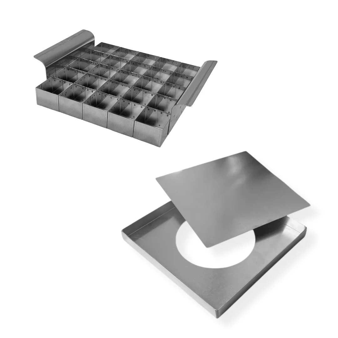 kit-cortador-4x4-brownie-25-pedaços-inox-forma-assadeira-quadrada-fundo-removivel-alumínio